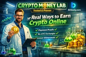Crypto Money Lab showing tested and proven ways to earn crypto online with real payment proofs and instant withdrawals