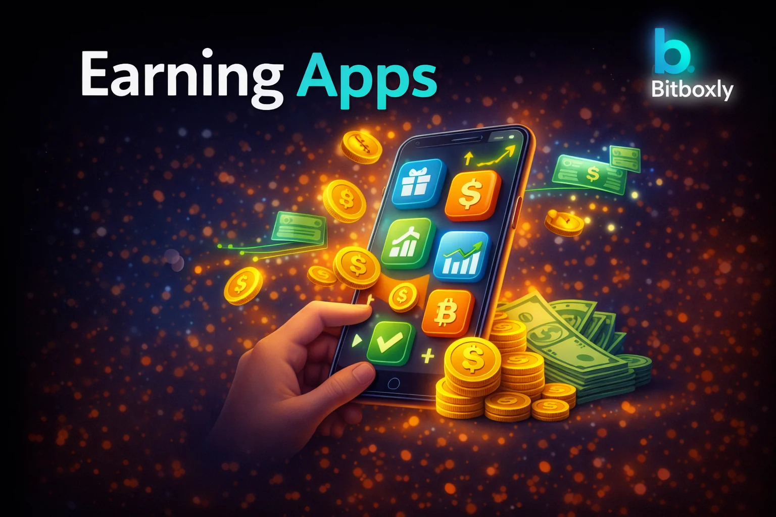 Earning Apps platforms for online income discovery on Bitboxly
